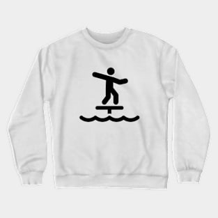 Foil Surfing Tribute Design Crewneck Sweatshirt